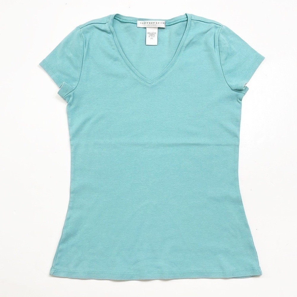Geoffrey Beene Sport blue v-neck short sleeve t-shirt